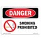 Signmission OSHA Danger Sign, Smoking Prohibited, 14in X 10in Decal, 10" W, 14" L, Landscape OS-DS-D-1014-L-1575 - alternate 1